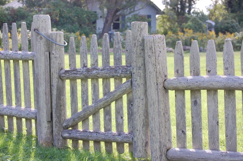 weathered gate